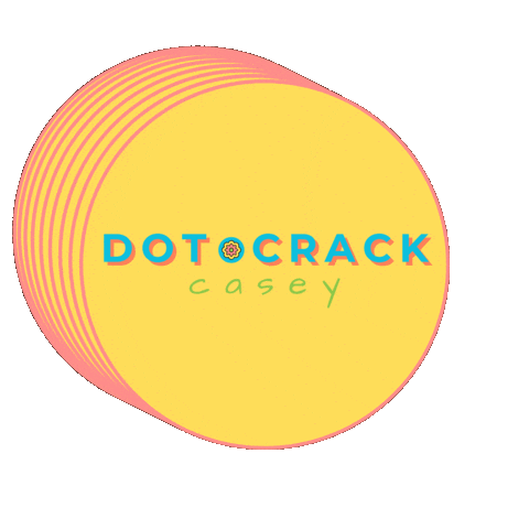 Dot Crack Casey - American Mahjong Instructor Sticker