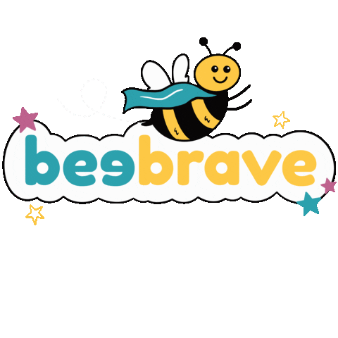 Be Brave Sticker by Bee Sober