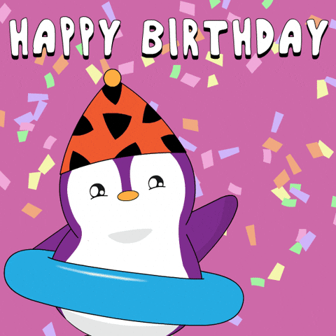 Happy Birthday Dancing GIF by Pudgy Penguins