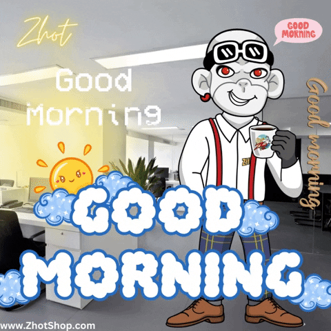 Good Morning Coffee GIF by Zhot Shop