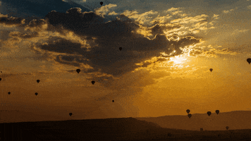 Sunrise Baloon GIF by Go Turkey