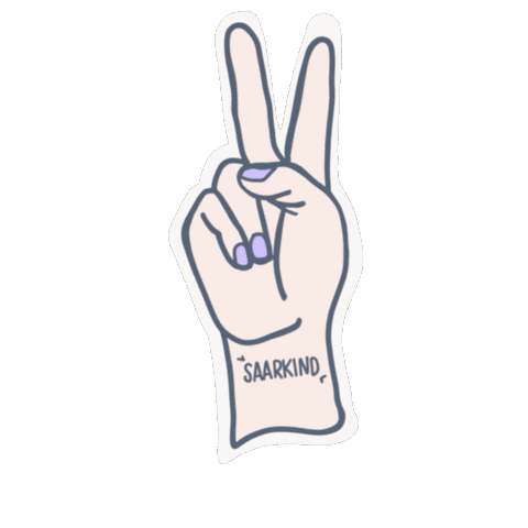 Peace Love Sticker by SAARKIND