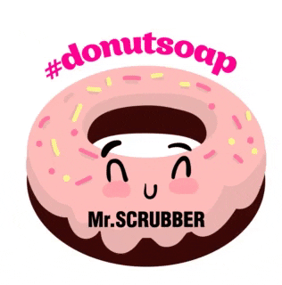 MrSCRUBBER donut mrscrubber donatsoap GIF