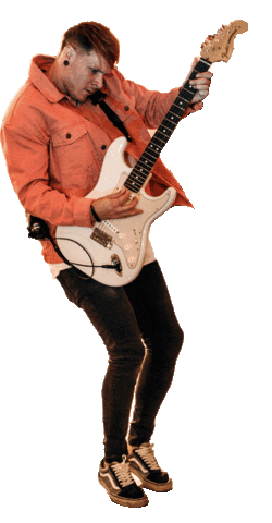 Let'S Rock Guitar Player Sticker by Flash Forward
