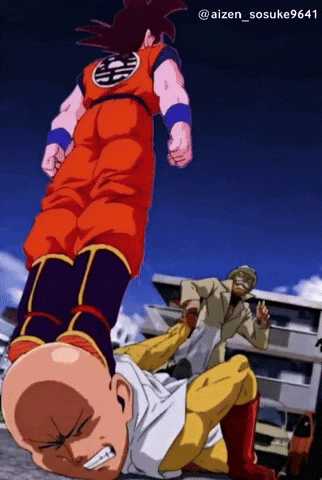 One Punch Man Goku Meme GIF