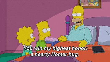 Homer Simpson Hug GIF by AniDom