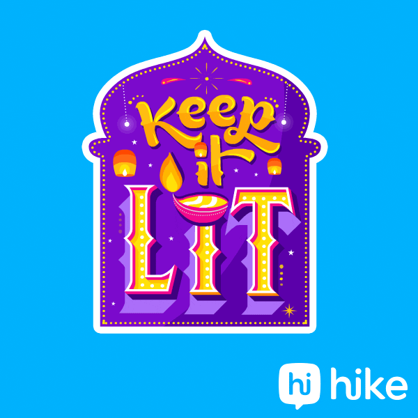 Diwali Festival Party GIF by Hike Sticker Chat