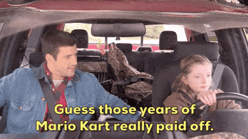 Driving Mario Kart GIF by CBS