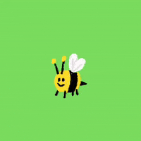 Happy Bumble Bee GIF by Lizzy Itzkowitz