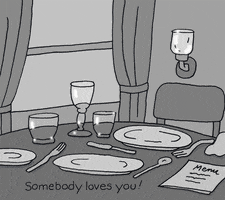 Dinner Date Love GIF by Chippy the Dog