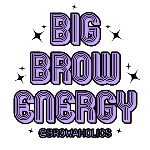 Browaholic brow studio Sticker