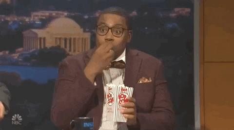 Kenan Thompson Popcorn GIF by Saturday Night Live - Find & Share on GIPHY