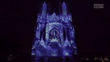 Moment_Factory france notre dame multimedia projection mapping GIF