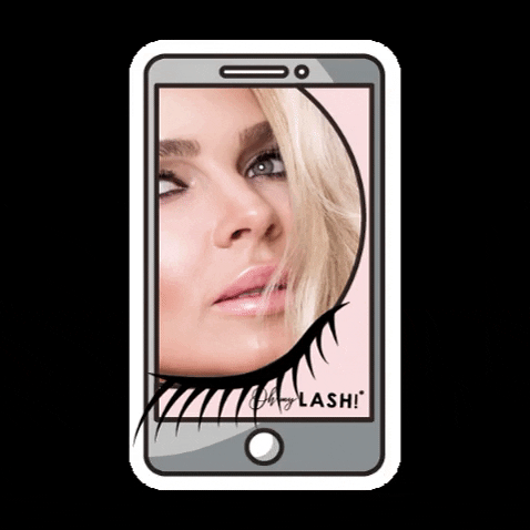 Oh-my-lash pink makeup iphone mascara GIF