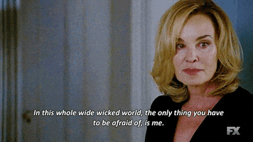be afraid american horror story coven GIF