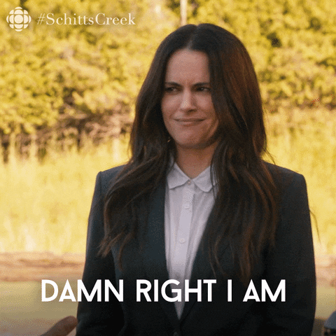 Proud Schitts Creek GIF by CBC