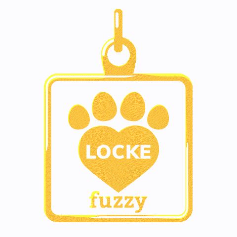 Locke Dogtag Sticker by Fuzzy Pet Health