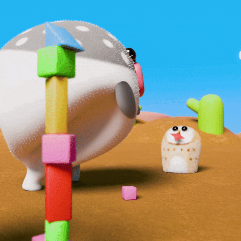 Satisfying Building Blocks GIF