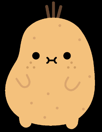 Potato GIF by Noodoll