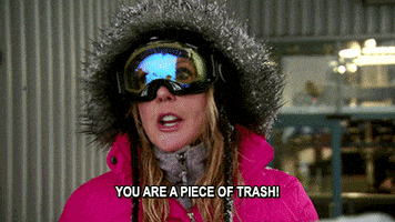 real housewives you are a piece of trash GIF
