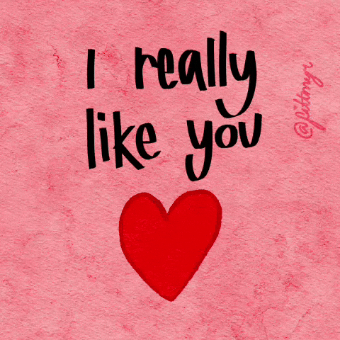 I Really Like You Love GIF by Fittmyr