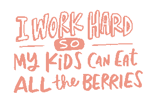 Kids Work Hard Sticker by Lisa Aihara