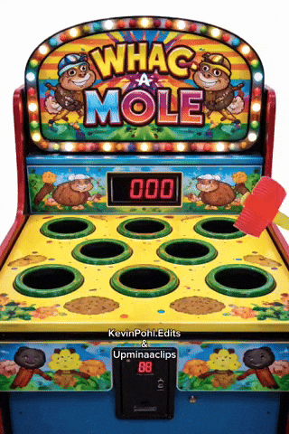 Whac-A-Mole Laugh GIF