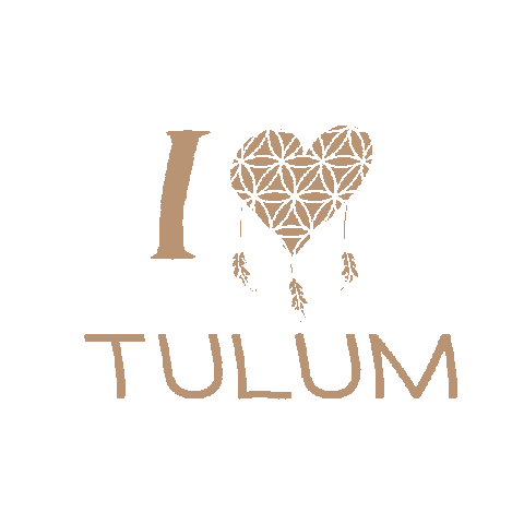 Te Amo Heart Sticker by Love Tulum Eco Developments