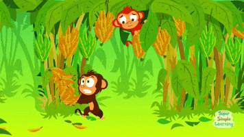 #supersimplelearning #supersimplesongs #monkeys #bananas #cute GIF by Super Simple
