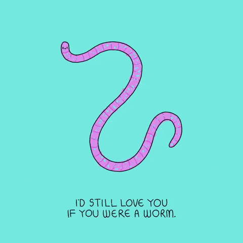 I Love You Worm GIF