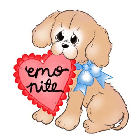 Puppy Love Sticker by Emo Nite