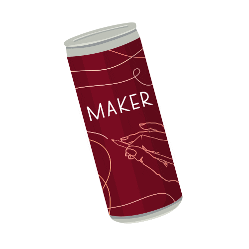 Maker Wine Sticker