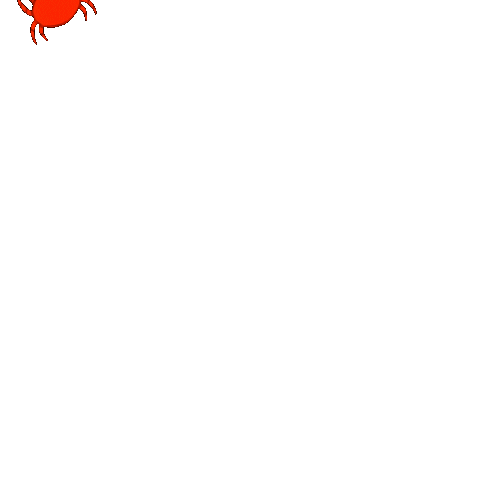 Fire Ants Orange Sticker by ElisaBasilisa