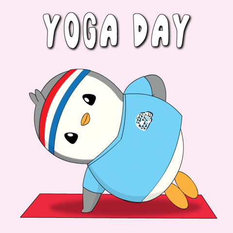 Fitness Stretching GIF by Pudgy Penguins