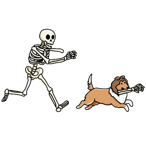 Rough Collie Halloween Sticker by TEHZETA