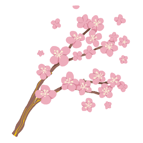 Swaying Cherry Blossoms Sticker by Nissan Canada
