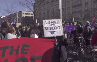 We Will Not Be Silent International Womans Day GIF by GIPHY News