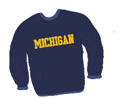Sweater Umsocial Sticker by University of Michigan