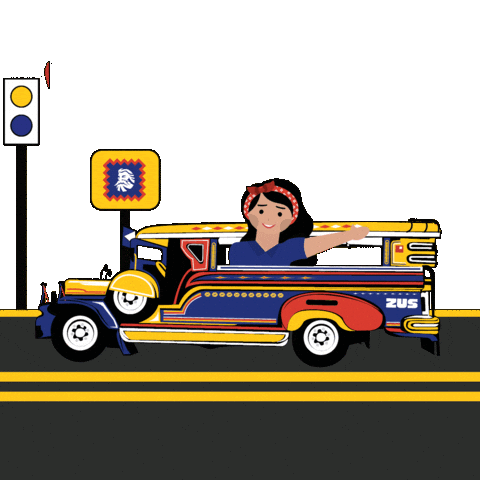 Philippines Jeep Sticker by ZUS Coffee