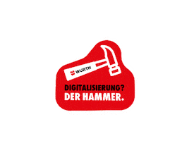 Hammer Sticker by Wuerth Germany