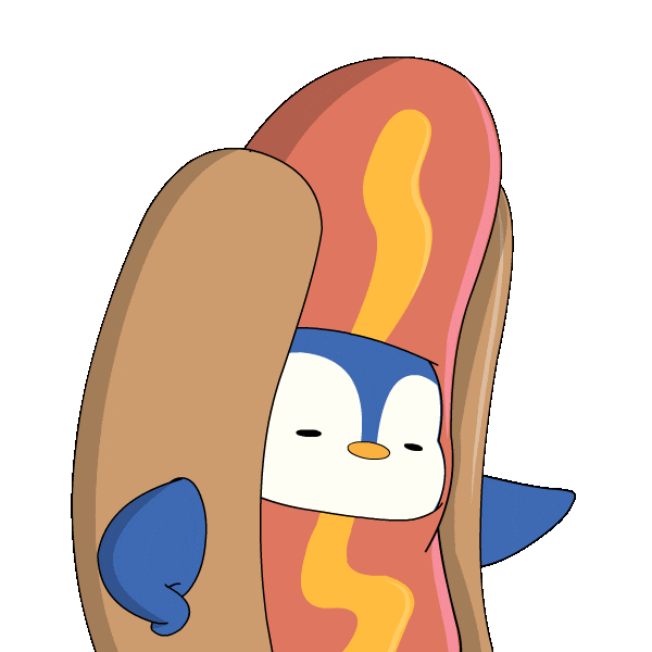 Hot Dog Link Sticker by Pudgy Penguins