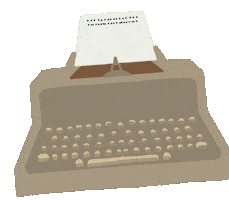 Book Writing Sticker
