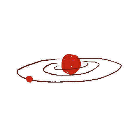 Space Orbit Sticker by allciie