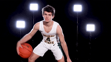 Mens Basketball College GIF by Wright State University Athletics