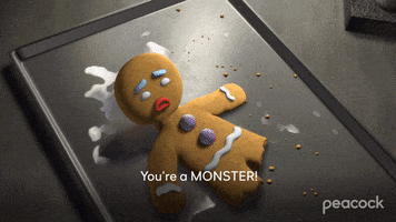 Mad Gingerbread Man GIF by PeacockTV