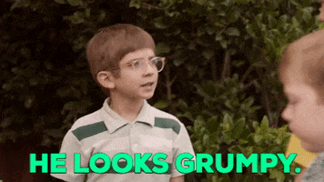 he looks grumpy the kids are alright GIF by ABC Network