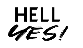 Hell Yes Sticker by Kiska
