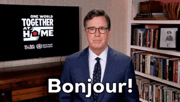 Stephen Colbert Hello GIF by Global Citizen
