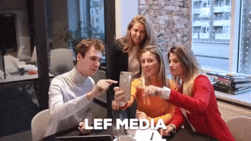 LEFMEDIA friends video selfie selfies GIF