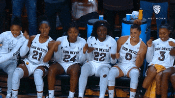 Happy Womens Basketball GIF by Pac-12 Network